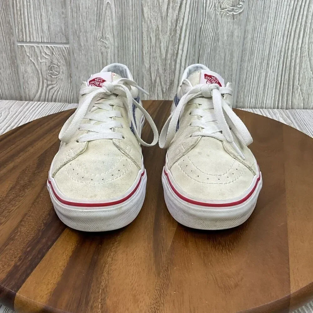 Vans Men's 7 Women's 8.5 Tan Suede Canvas Classic Low Top Sk8 Shoes